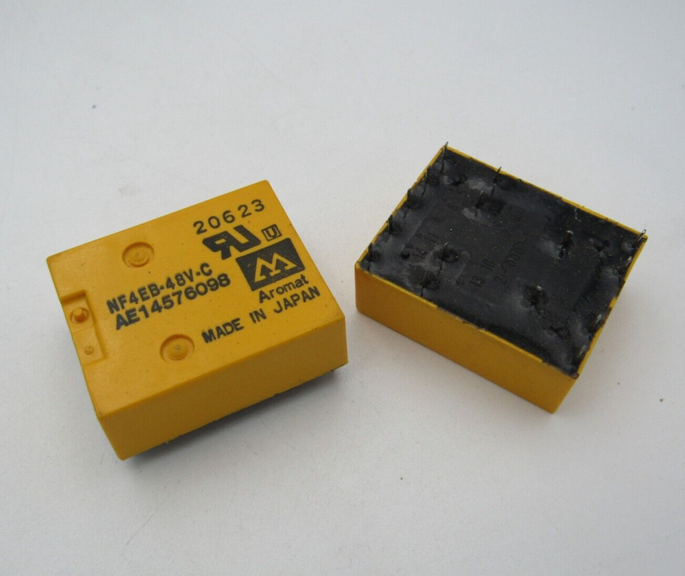 ( 2 PCS ) Aromat NF4EB-48V-C Relays 48VDC General Purpose 4PDT 2A 48V — NOS