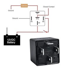 4 Pack Car Relay 4 Pin 12V 40 Amp Model No : JD2912-1H-12VDC 40A 14VDC, Car R…
