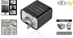 12V Speed Adjustable Electronic Flasher Relay for LED Turn Signal Lights
