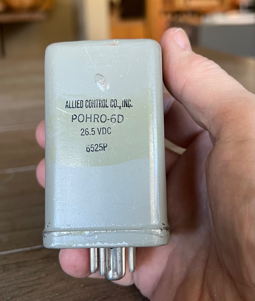 Allied Control BOHRO-6D-26.5VDC Octal Base Relay