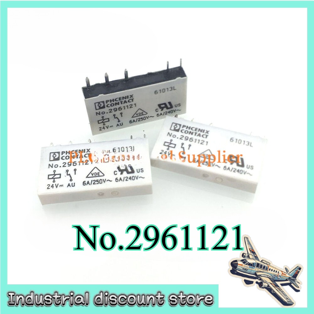 1/5/10PCS Phoenix No.2961121 DC 24V 6A 240v~250V 5Pins Relay Contact Power Relay