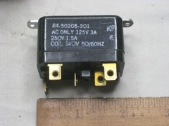 1 vintage RBM 84-50206-301 Relay Coil AC Only 125V 3A 250 1.5A 120V 50/60Hz
