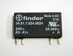 finder Solid State Relay DC Switch 34.81.7.024.9024 24VDC PCB Socket 93.51.7.024