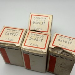Vintage Cutler-Hammer Plug in Relay D5PR3T – Lot Of 4 New Old Stock