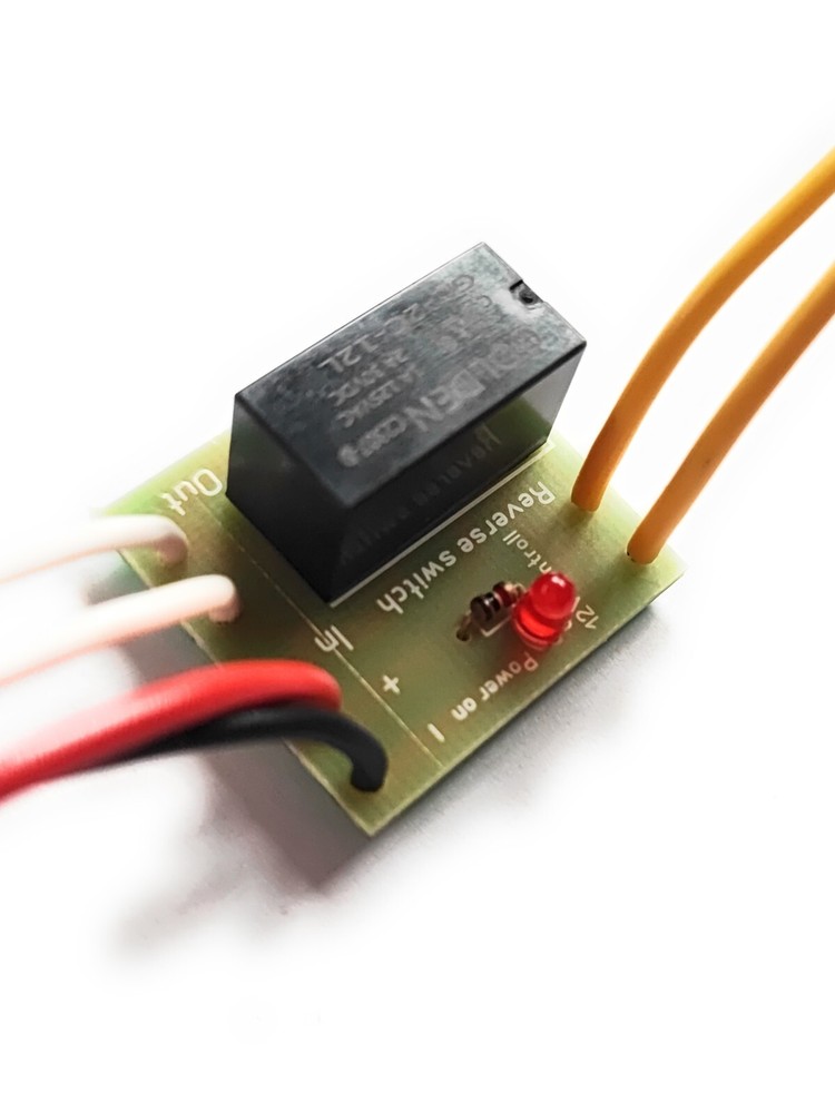 DC motor reverse polarity switch dpdt relay module 2A 12V door coop chicken DIY