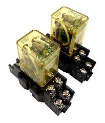 Lot of 2x IDEC RH2B-U RELAY 24VDC 8 PIN w/ SH2B-05 SOCKET BASE – NNP