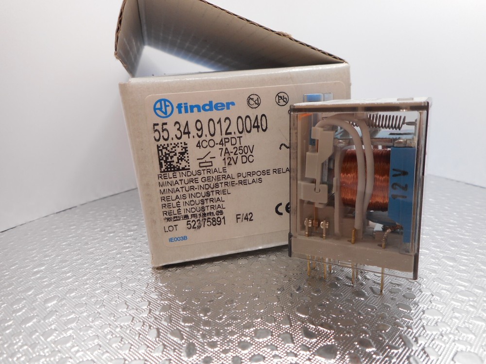 Finder Relay 55.34.9.012.0040 4PDT relay (NIB)