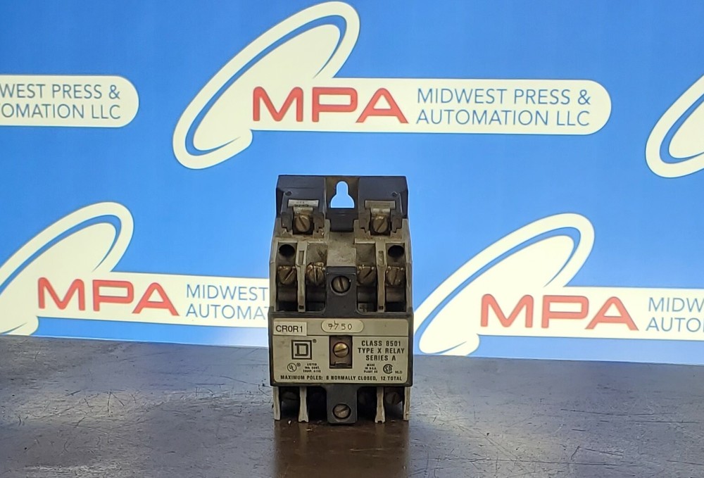 Square D Industrial Control Relay Type: X0 20 Class 8501 Type X Relay