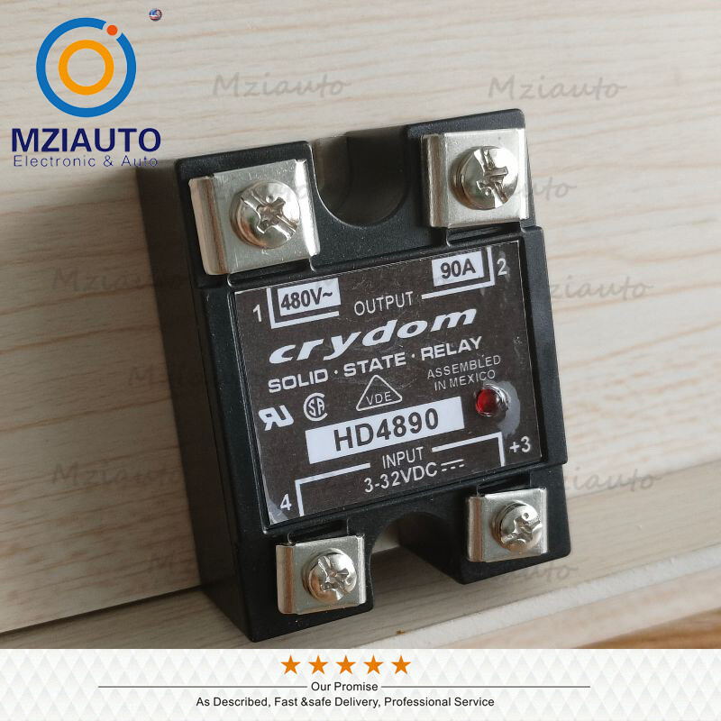 For Crydom HD4890 Solid State Relay SSR Modul Panel Mount 3-32VDC 480VAC 90A