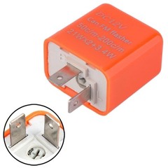 12V 2 Pin Speed Adjustable LED Flasher Relay Motorcycle Turn Signal Indicator