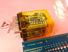 CP Clare 354A11A2C 6VDC 4PDT Relay, 3A 120VAC, 30VDC, 1/10hp (SPDT x4), 5VDC