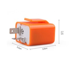12V 2 Pin Speed Adjustable LED Flasher Relay Motorcycle Turn Signal Indicator
