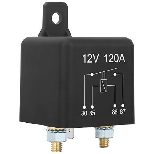 12V 120A 4 Pin SPST Continuous Duty Car Battery Control Relay, Automotive Heavy