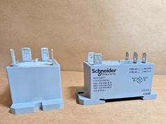 Schneider Electric RPF2AF7 Panel Mount Power Relay, 30A; DPST-NO; 120VAC