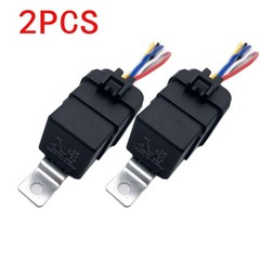 New 2 PCS New Trim & Tilt Relay Plug Socket Cook Mfg 7493 12V 80amp P/N 1197493
