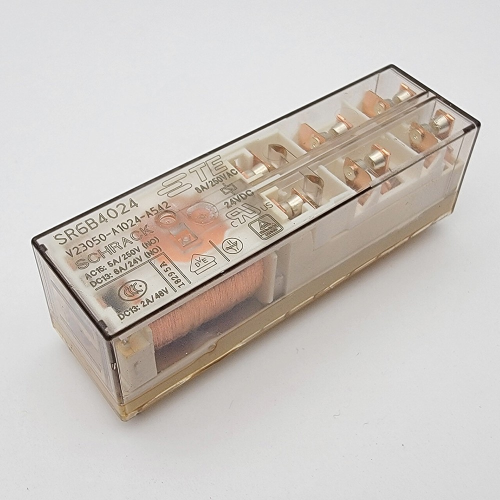 SR6B4024 V23050-A1024-A542 TE Safety Relay 8A 250VAC 24VDC 14Pins