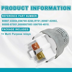 12V 22A Multi Purpose Relay Compatible with Toyota Models Replacement OE Number