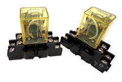 Lot of 2x IDEC RH2B-U RELAY 24VDC 8 PIN w/ SH2B-05 SOCKET BASE – NNP