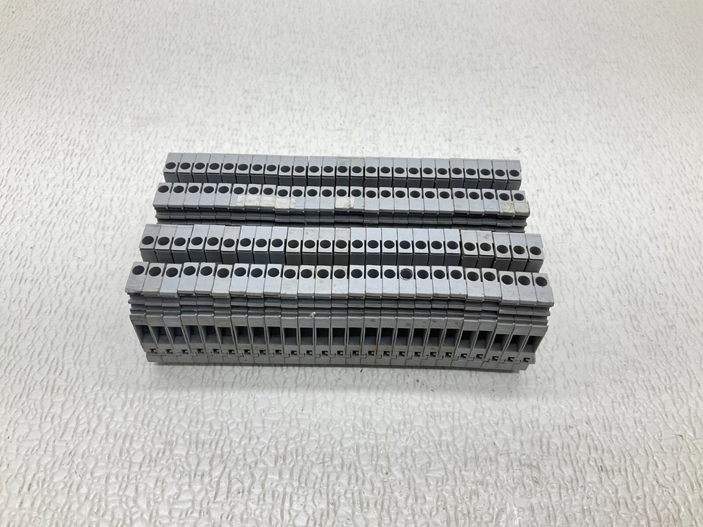 Entrelec M4/6 Gray Grey Wire Terminal M46 Lot of 50 (VT)