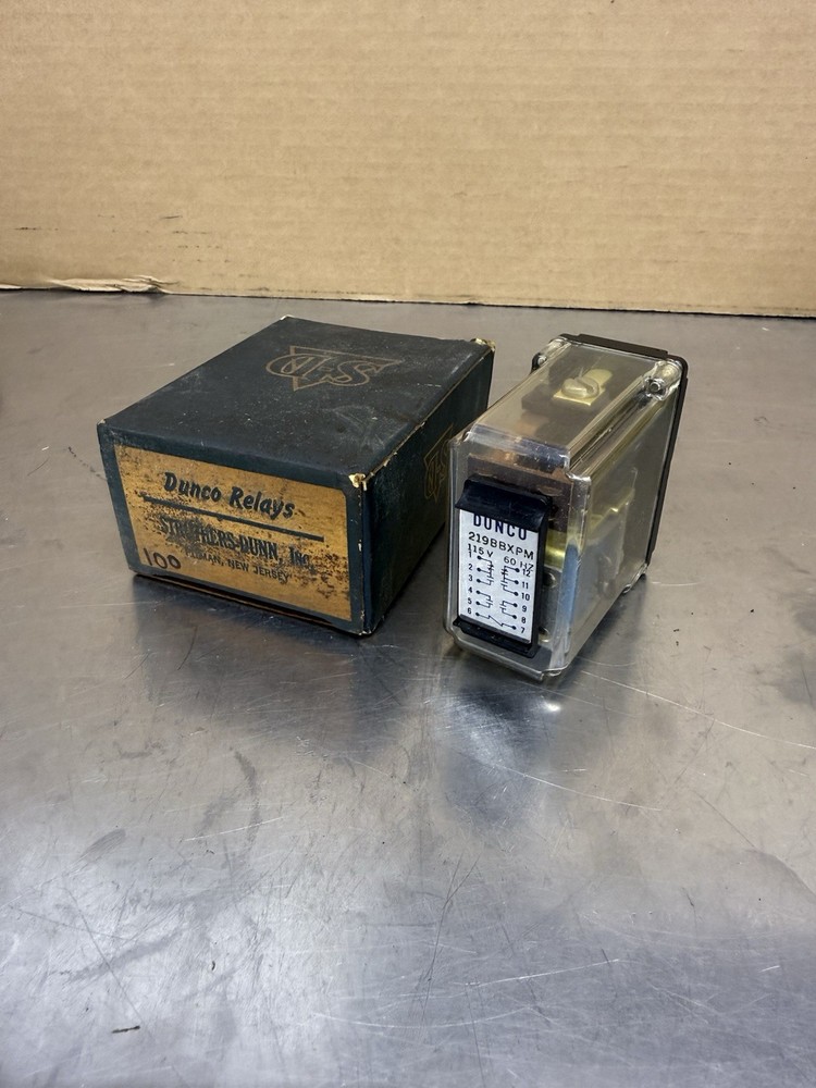 Struthers Dunn Dunco 219BBXPM Relay 115V New Old Stock