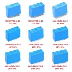 3V / 5V / 9V / 12V / 24V DC Various Mini Power Relays 4-Pin 5-Pin 6-Pin 8-Pin