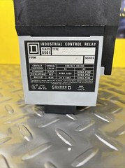 SQUARE D 8501 X020 TYPE X INDUSTRIAL CONTROL RELAY SERIES A