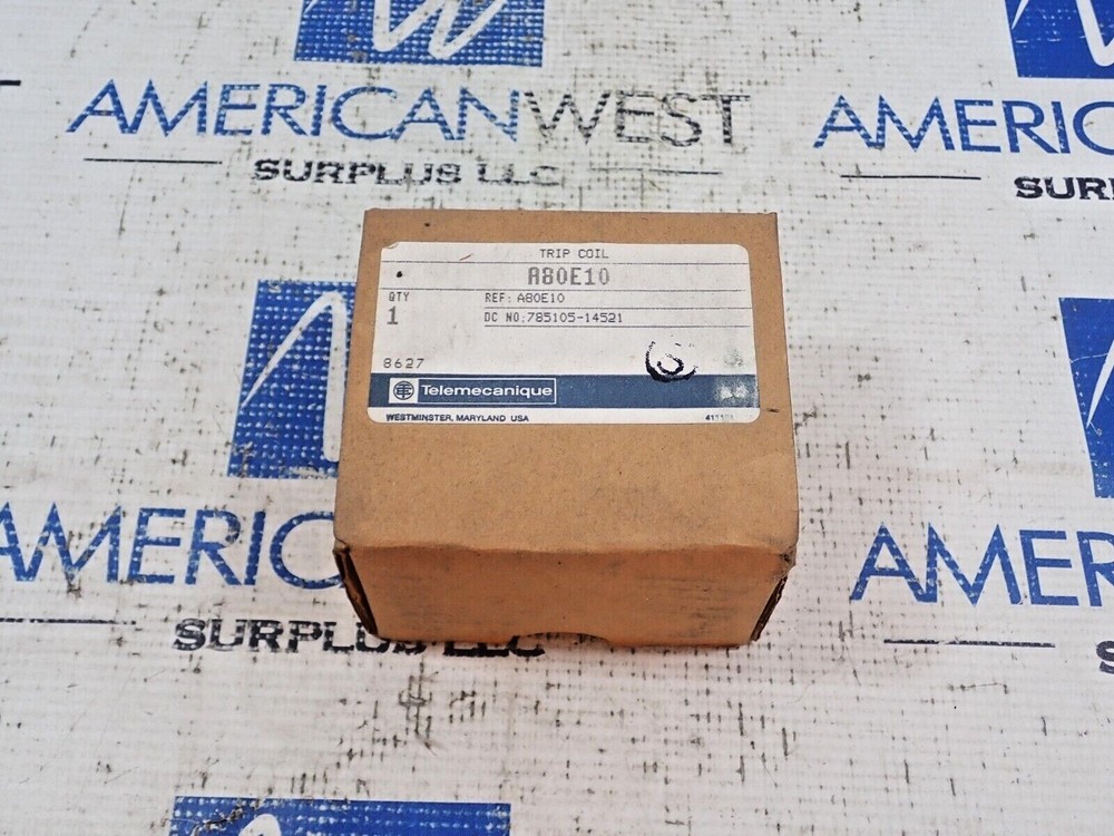 NEW Telemecanique A80E10 Trip Coil for A80,A82 4.65 Amp Max