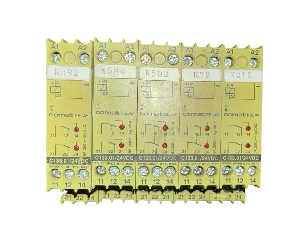 Comat C133.01/24VDC Relay Lot Of 5