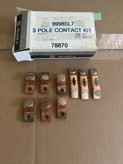 NEW OPEN BOX Square D 9998SL7 Size3 Contact Kit 3 Pole 9998 SL7 78870