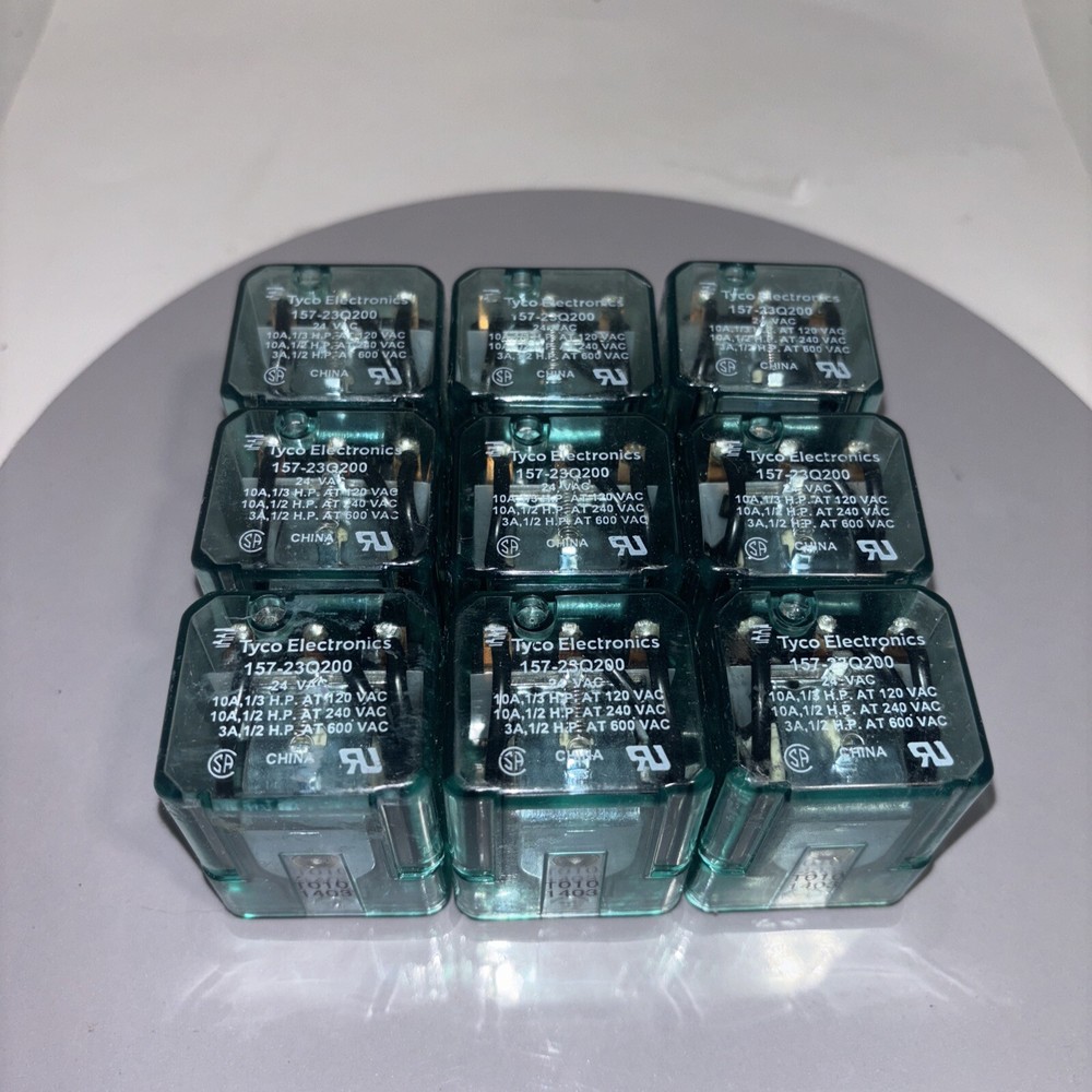 General Purpose Relay Midtex 157-33Q200 Relay 15733Q200 / 9-1608054-1 Lot Of 9