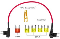 TIPM Bypass Cable, Fuse Holder Adapter,Repair Fuel Pump Relay Red