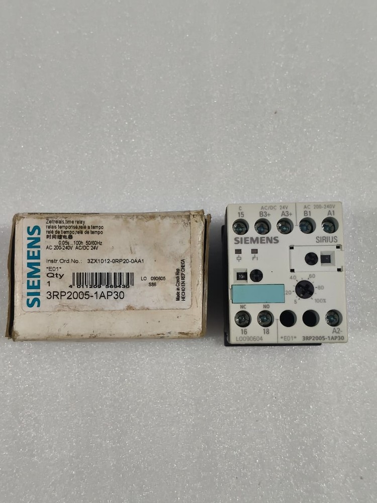 Siemens 3rp2005-1ap30 time relay ac/dc 24-240v free fast shipping