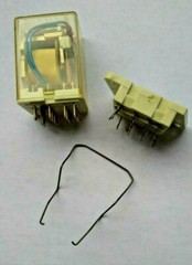 Shrack RA 4 DO/12 Volt Relay W Socket & Spring RA402012 DIY Radio Repair NOS NIB