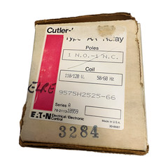 Cutler-Hammer 9575H2525-66 Relay Series A Type AA Coil 110/120V, 1 N.O. – 1 N.C.