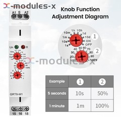 Electronic On Delay Off Delay Timer Delay Relay AC DC12V-240V 16A Din Rail