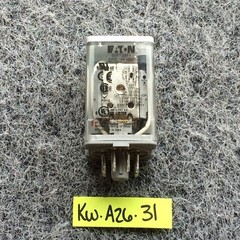 EATON D3PF2AT1 RELAY 24VDC COIL 8 PIN DPDT test button & LED status 277v/16a NOS