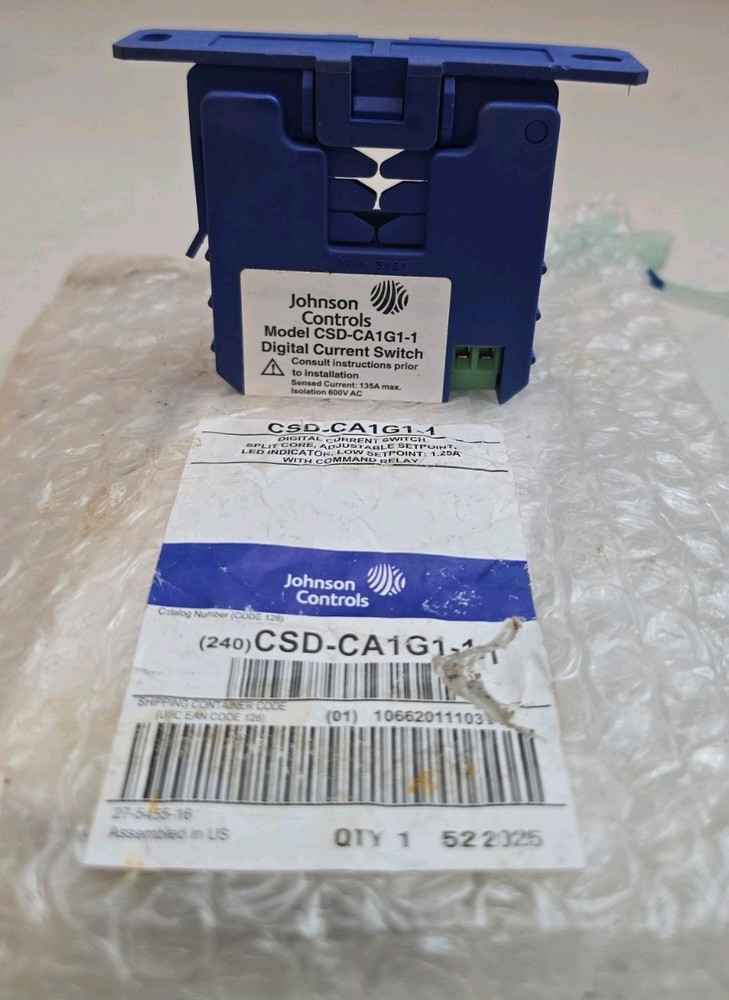 Johnson Controls CSD-CA1G1-1 Digital Adjustable Current Switch