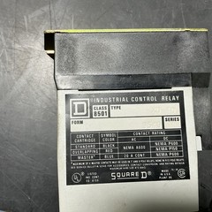 SQUARE D INDUSTRIAL CONTROL RELAY CLASS 8501 TYPE X 0 40 SERIES A