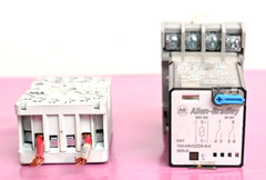 Allen Bradley 700-HAX2Z24-3-4 SER-D Relay with Base Gold Contact 700-HN101 Base