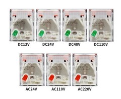 10PCS MY4N-GS DC/AC 12V 24V 110V 220V 6A 14Pins Relay