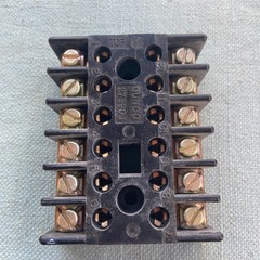 Vintage Struthers Dunn 219 ABA-P Coil 120V 60Hz Dunco 27390J Relay Socket 12 Pin