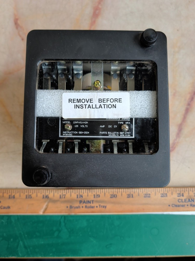 GE 12HFA51A42H AUXILIARY RELAY 125V TYPE HFA – NEW (OLD STOCK)