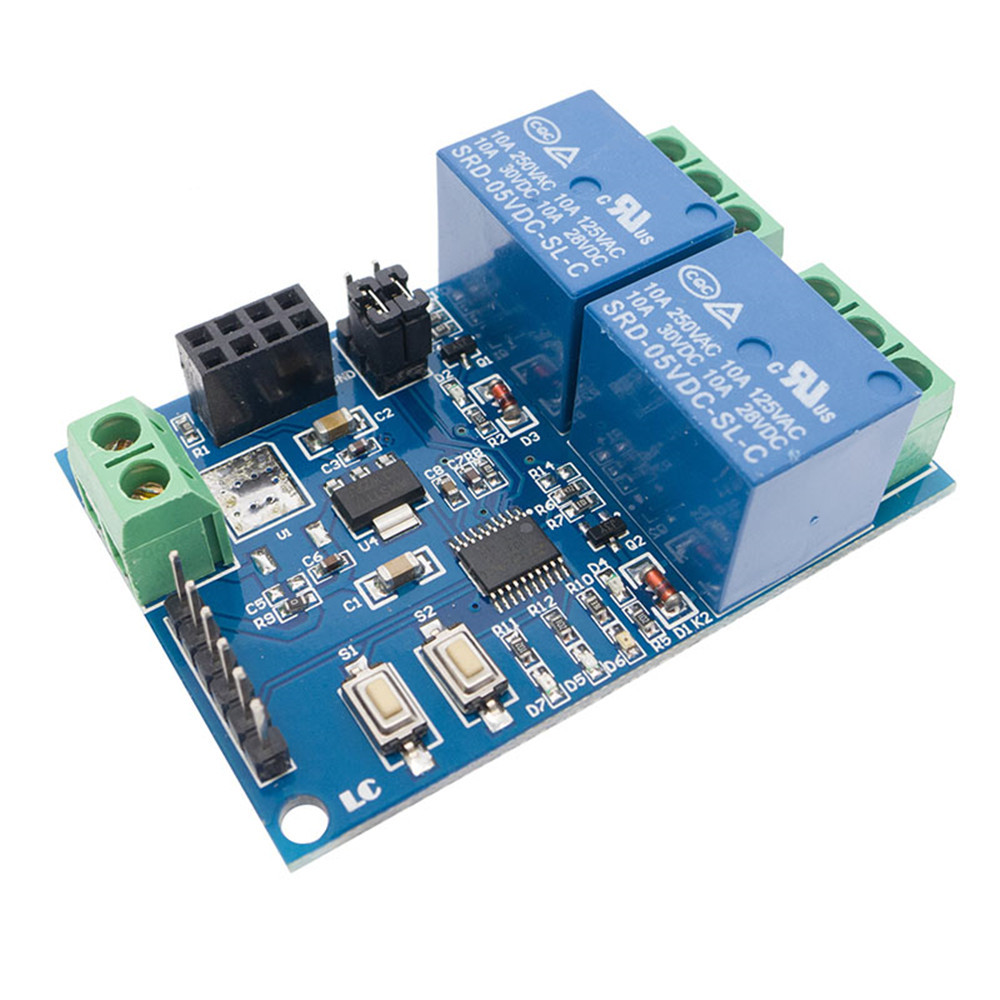 ESP8266 ESP-01 5V WiFi Relay Module Board 2-Channel For IOT Smart Home APP-