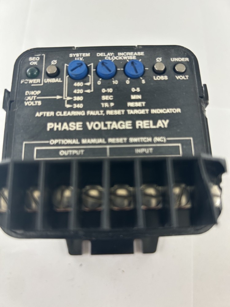 Instrument Transformers LPVR-480 Phase Voltage Relay Monitor 360-500V 3PH 60Hz
