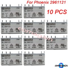 10x Replacement For Phoenix No.2961121 Contact Power Relay 24VDC 5-Pins 6A