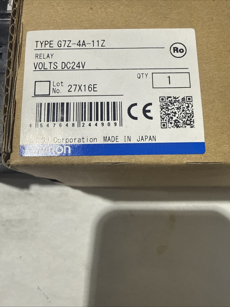 Omron 24VDC Coil Relay G7Z-4A-11Z General Purpose SPST x4 40A 480V max DIN Rail