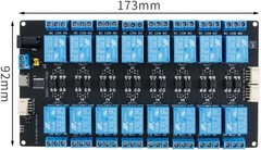 16 Channel 5V Relay Module Optocoupler Isolation 10A IIC Expandable Driver