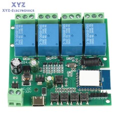 4 Channel Relay Switch Module Tuya Smart WIFI Remote Control Relay 2.4GHz 433MHz