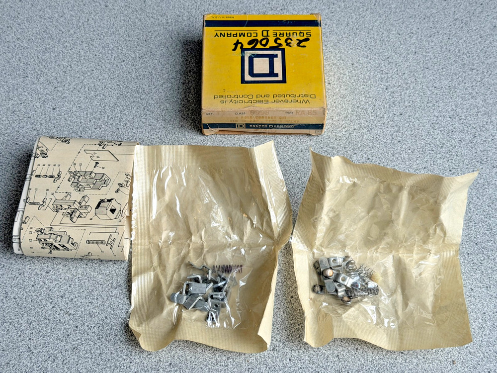NEW Square D 9998RA85 4 Pole Contact Kit For D Relay