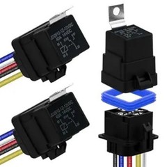 5-PIN SPDT Car Marine Relay – Automotive Waterproof with Harness Set, 12V 40/30A